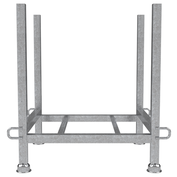 Pallet for crowd barriers | Dimensions: 900 x 775 x 825 mm